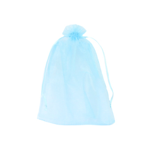 Sacchetti in organza 9x12cm Blu turchese chiaro