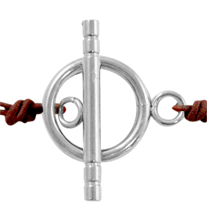 Componenti in acciaio inossidabile chiusura a forma T argento