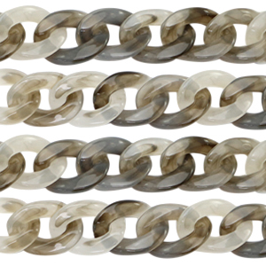 Catena in acrilico 22mm grigio