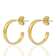 Orecchini in acciaio inossidabile a cercio oro