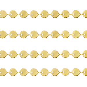 Componenti in acciaio inossidabile catena a rol&ograve; piccole monete oro