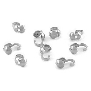 Componenti in acciaio inossidabile coprinodi 3.5mm argento