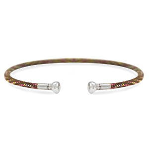 C.U.S&reg; bracciali bangle di gioielli marrone-argento