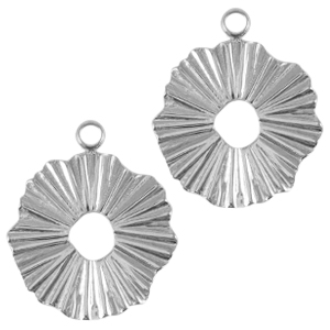 Ciondoli in acciaio inossidabile 17mm argento