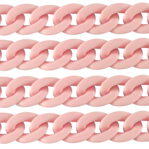 Catena in acrilico 29mm opaca rosa chiaro