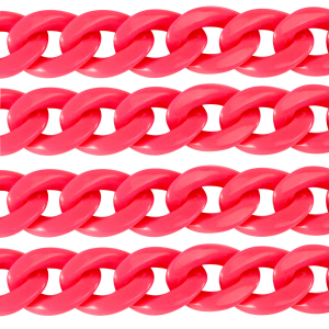 Catena in acrilico 29mm lucida rosa neon