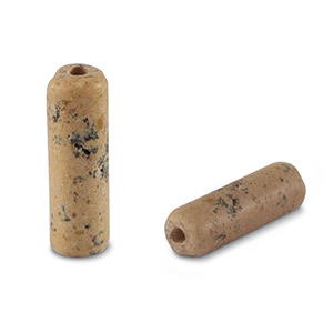 Perline in pietra naturale Diaspro tubo marrone fulvo