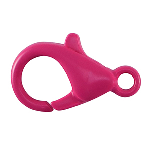 Componenti colorati chiusura moschettone rosa neon