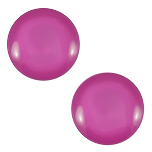 Cabochon Polaris Elements 12 mm classico Lucido rosa anemone