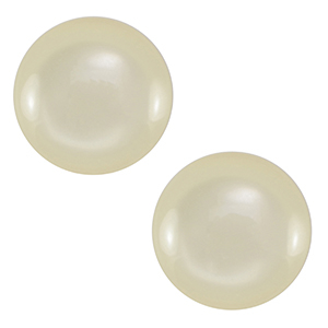 Cabochon Polaris Elements 12 mm classico Lucido bianco prosecco