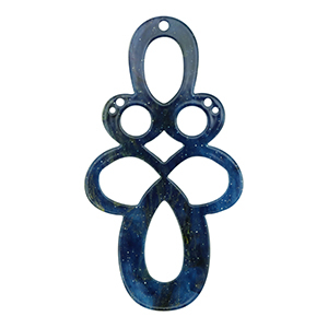 Pendenti in resina barocco glitterato multicolore galassia