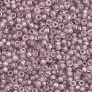 Rocailles Miyuki 11/0 Transparent matte ab smoky amethyst 11-142fr