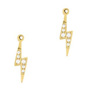 Ciondoli in acciaio inossidabile fulmine oro