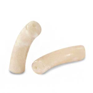 Perline in acrilico tubo caramel beige marmo