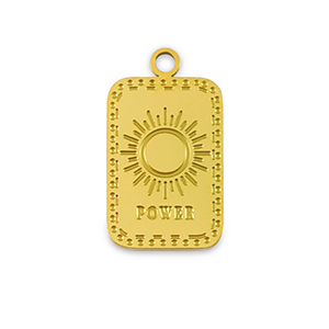 Ciondoli in acciaio inossidabile La Luna 'Power' oro