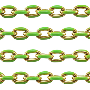 Componenti in acciaio inossidabile a rol&ograve; ovale anchor cable links oro-verde