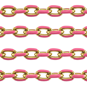 Componenti in acciaio inossidabile a rol&ograve; ovale anchor cable links oro-rosa