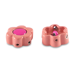 Perline Tile fiore rosa lantana-rosa magenta