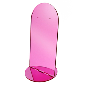 Plexx espositore per bigiotteria per orecchini rosa magenta