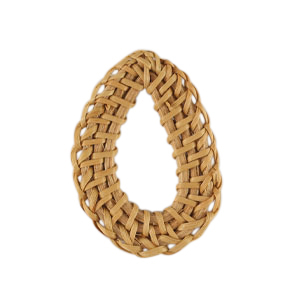 Pendente in rattan goccia beige naturale