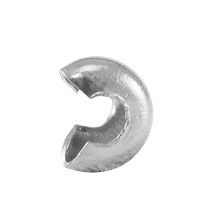 Componenti in acciaio inossidabile coprischiaccini 4mm argento