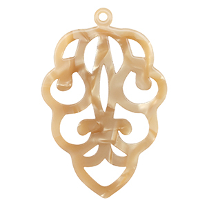 Pendenti in resina marrone sabbia