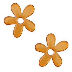 Pendenti Polaris Lucido fiore arancio carota