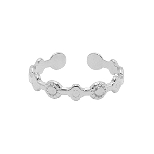 Anelli in acciaio inossidabile argento