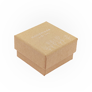 Confezione regalo "handmade with love"&nbsp;fiori marrone