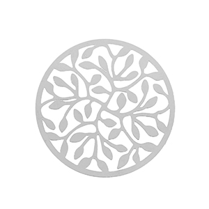 Ciondoli in acciaio inossidabile boh&eacute;mien 33mm argento