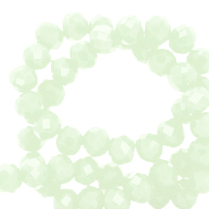 Perline sfaccettate 4x3mm rondella verde menta