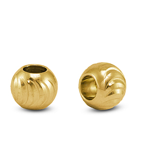 Perline in acciaio inossidabile 8mm oro
