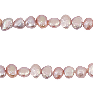 BQ Perle di acqua dolce pepita 4-5mm rosa lilla