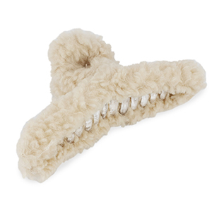 Accessori fermaglio per capelli soffici beige crema