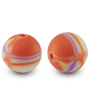 Perline di silicone 15mm multicolore