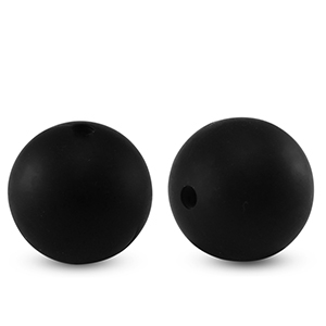 Perline di silicone 15mm nero