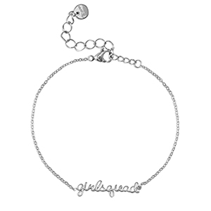 Bracciali in acciaio inossidabile ''girlsquad'' argento