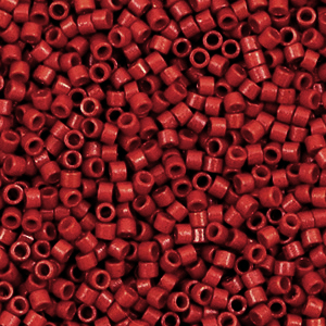 Perline Miyuki Delica 11/0 Duracoat opaque dyed garnet red DB-2354