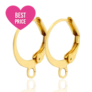 Componenti in acciaio inossidabile monachelle tonde chiuse a molla con anellino oro