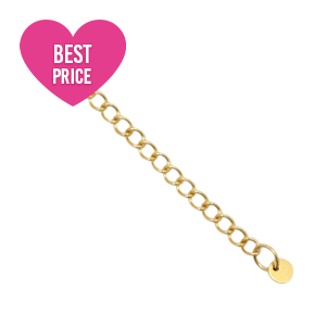 Componenti in acciaio inossidabile allungatrice con piastra rotonda 4mm oro