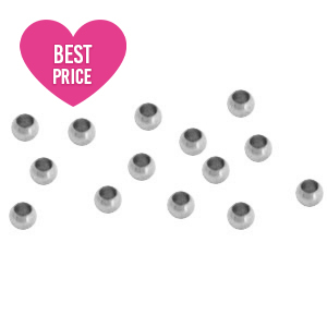 Componenti in acciaio inossidabile schiaccini 3mm argento