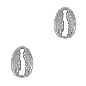 Ciondoli in acciaio inossidabile distanziatore ciprea argento