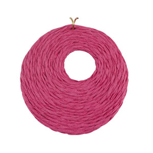 Pendenti in rafia 53mm fucsia