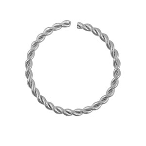 Componenti in acciaio inossidabile anellino apribile argento