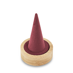 Espositore per bigiotteria per anelli natural-bordeaux