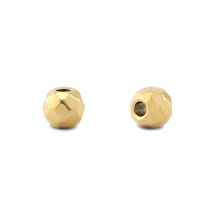 Perline in acciaio inossidabile 6mm oro
