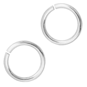 Componenti di metallo DQ anellino apribile 12mm argento antico (privo di nichel)