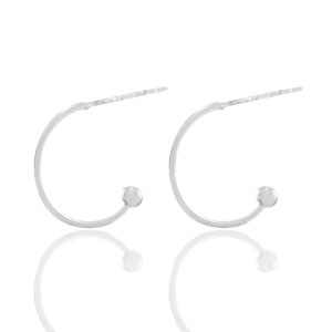 Componenti di metallo DQ orecchini a cerchio 16mm argento antico (privo di nichel)