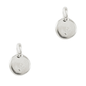 Ciondoli di metallo DQ irregolare argento antico (privo di nichel)