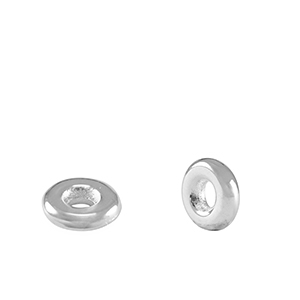 Perline di metallo DQ anello separatore 6mm argento antico (privo di nichel)